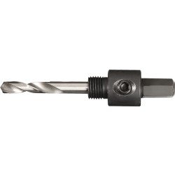 Aufnahmeschaft 6-KT 9,5mm m.Zentrierbohrer Lochsägen 14-30mm TECWERK
