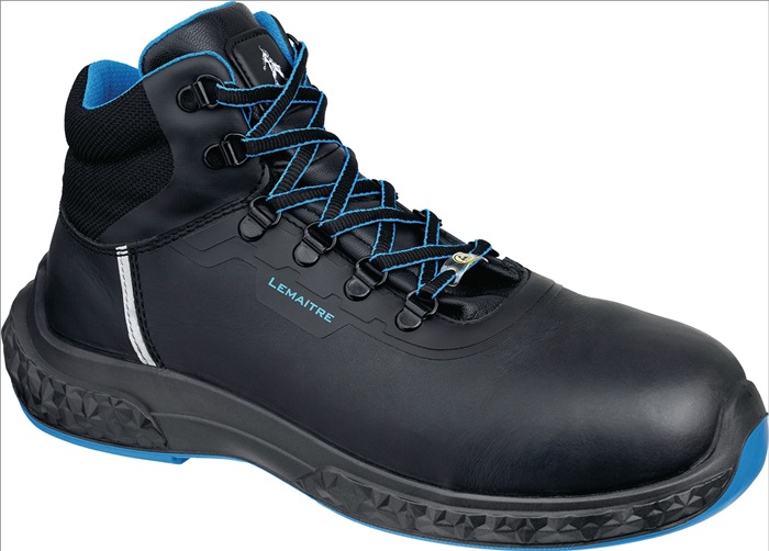Sicherheitsstiefel Anton high Gr.40 W.weit schwarz/blau S3 ESD SRC