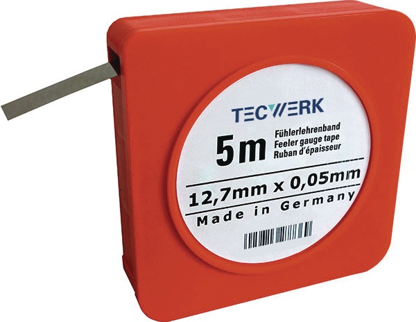Fühlerlehrenband S.0,20mm L.5m B.12,7mm TECWERK