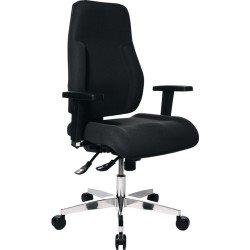 Bürodrehstuhl Punktsynchr.-T.schwarz 430-510mm Trgf.110kg TOPSTAR