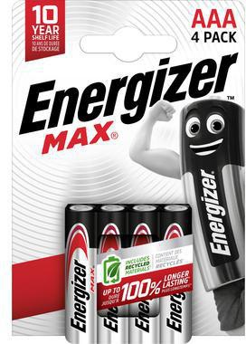 Energizer Batterie Max Alkaline E303325600 AAA LR03 4St.