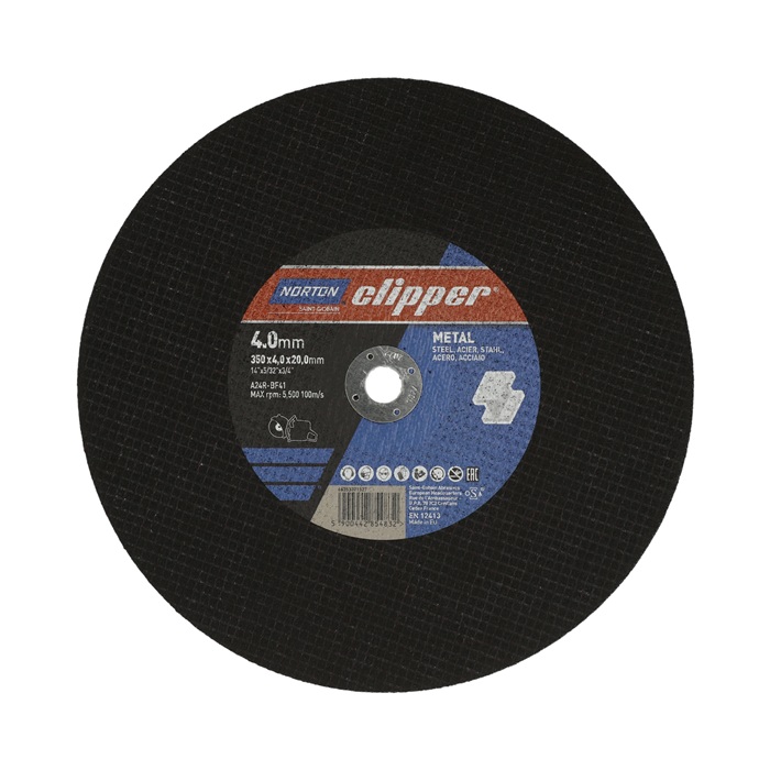 Trennscheibe D350x4,0mm Typ 41 Metall Bohr.20mm NORTON CLIPPER