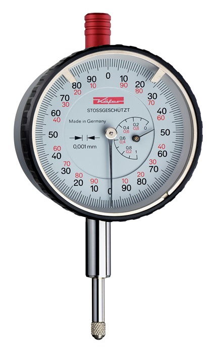 Messuhr FM1000/5 S 5mm Abl.0,001mm m.Stoßschutz KÄFER