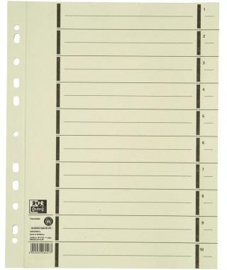 Oxford Trennblatt 400004672 DIN A4 mP 200g Karton ch 100 St./Pack.