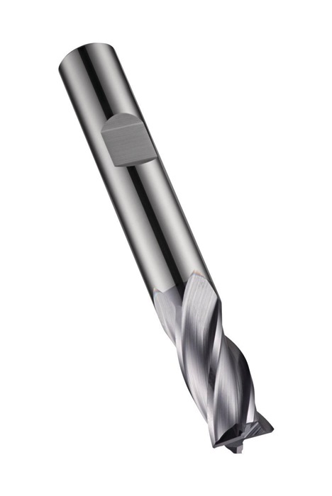 Schaftfräser S944 D.8mm Gesamt-L.63mm Schneiden-L.19mm HM TiAlN 30Grad Z.4
