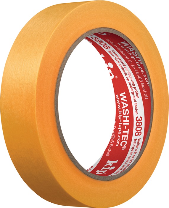 Abdeckband 3808 WASHI-TEC® Premium Goldkrepp® glatt orange L.50m B.48mm Rl.KIP