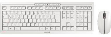 CHERRY Tastatur-Maus-Set Stream JD-8500DE hellgrau