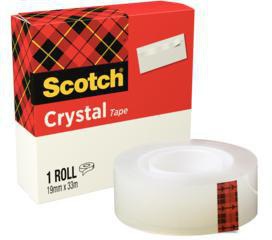 Scotch Klebefilm Crystal Clear 600 C6001933 19mmx33m transparent