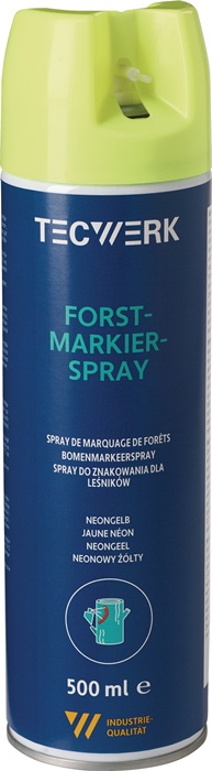 Forstmarkierspray neongelb 500ml Spraydose TECWERK